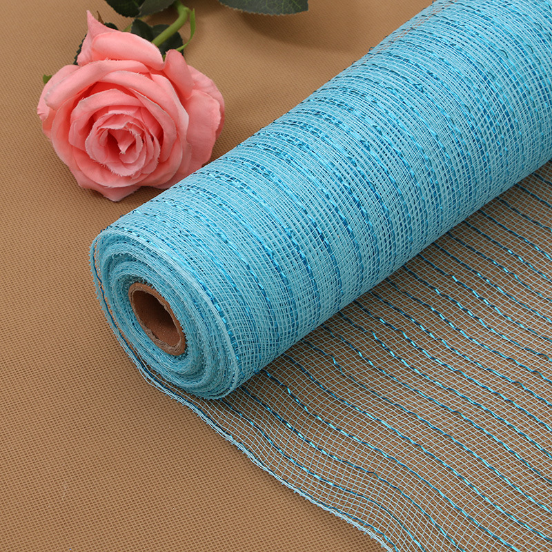 Packaging Mesh Packaging Net for Flowers Wedding Arrangement 26cm 10 Yards Material Mesh Gold Silk Plastic Mesh