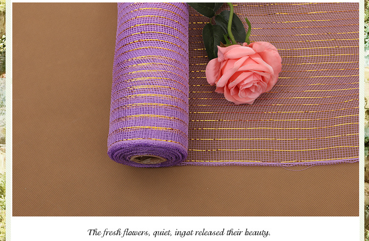 Packaging Mesh Packaging Net for Flowers Wedding Arrangement 26cm 10 Yards Material Mesh Gold Silk Plastic Mesh Packaging Mesh Packaging Net for Flowers Wedding Arrangement 26cm 10 Yards Material Mesh Gold Silk Plastic Mesh