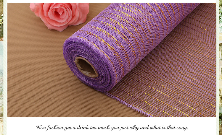 Packaging Mesh Packaging Net for Flowers Wedding Arrangement 26cm 10 Yards Material Mesh Gold Silk Plastic Mesh Packaging Mesh Packaging Net for Flowers Wedding Arrangement 26cm 10 Yards Material Mesh Gold Silk Plastic Mesh