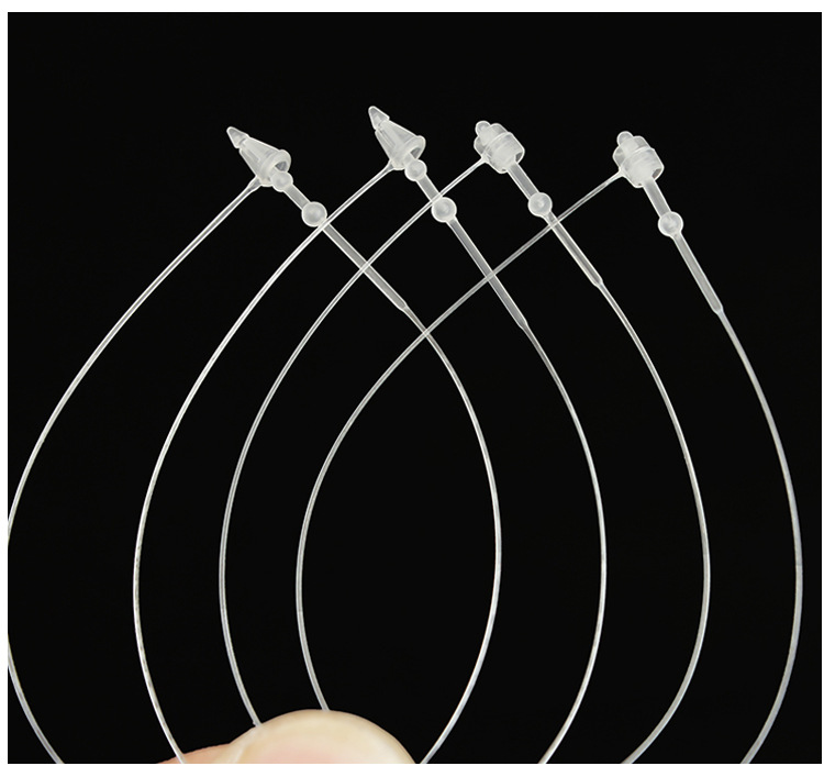 Pointed and round Head Tag String Snap Fastener Hand Needle Tag String Plastic Snap Fastener Clothing Glue Needle Trademark Hang Rope
