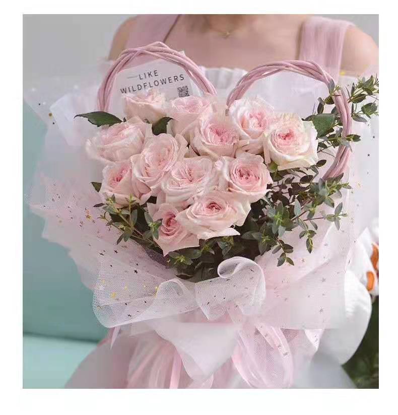 Material Mesh Star Moon Voile Bouquet Packaging Supplies Stained Paper Flower Shop Floral Material Rose Material