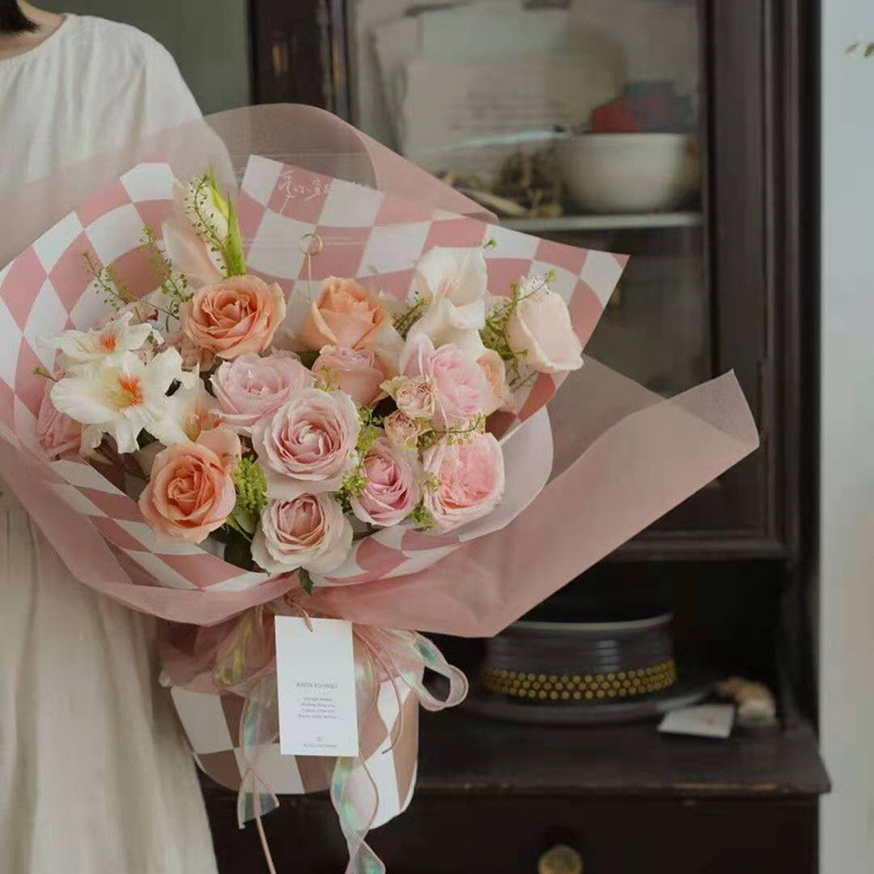 Material Mesh Yarn Hard Organza Moon Shadow Yarn Flower Packaging Yarn Flower Flower Gauze Flower Shop Material