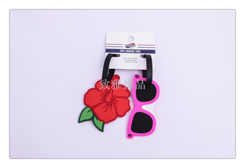 Baggage tag strap travel label Boarding pass luggage pack with card hang tag check card