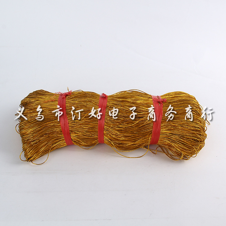 Manufacturer wholesales The gold and silver silk 0.1cm elastic rope rubber hang tag a large number of spot supports custom-made