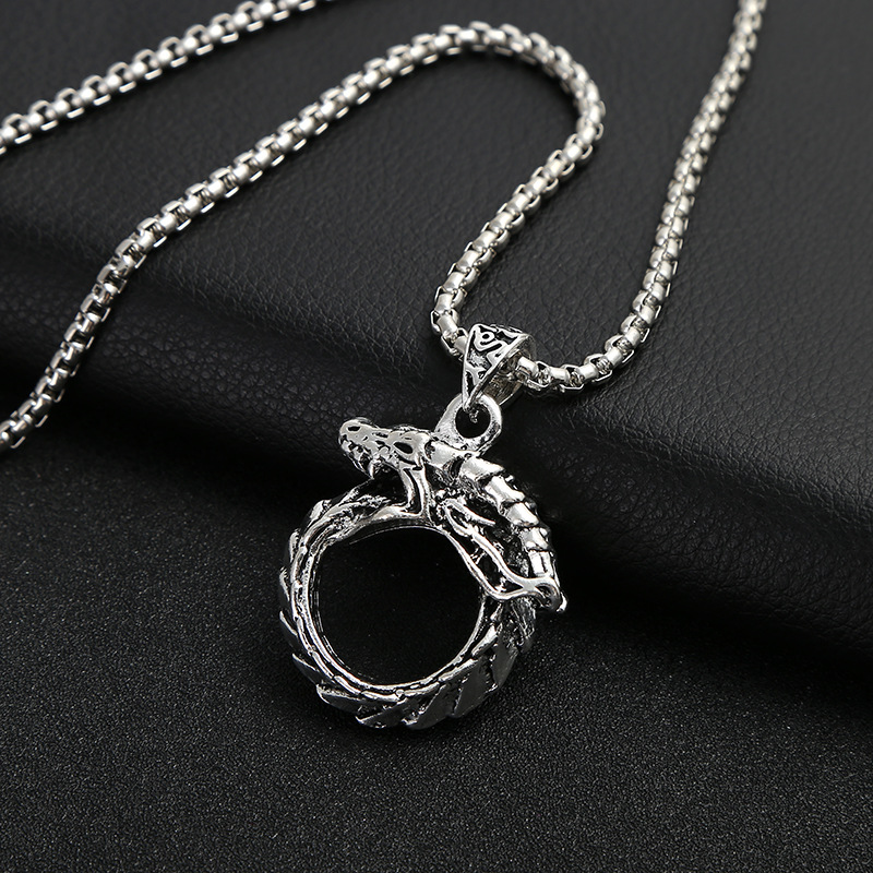 Hip hop jewelry necklace Japanese and Korean personality vintage men's necklace accessories hip-hop hang tag accessories a generation hair