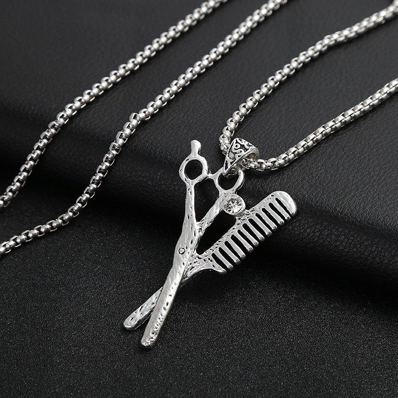 Hip hop jewelry necklace Japanese and Korean personality vintage men's necklace accessories hip-hop hang tag accessories a generation hair