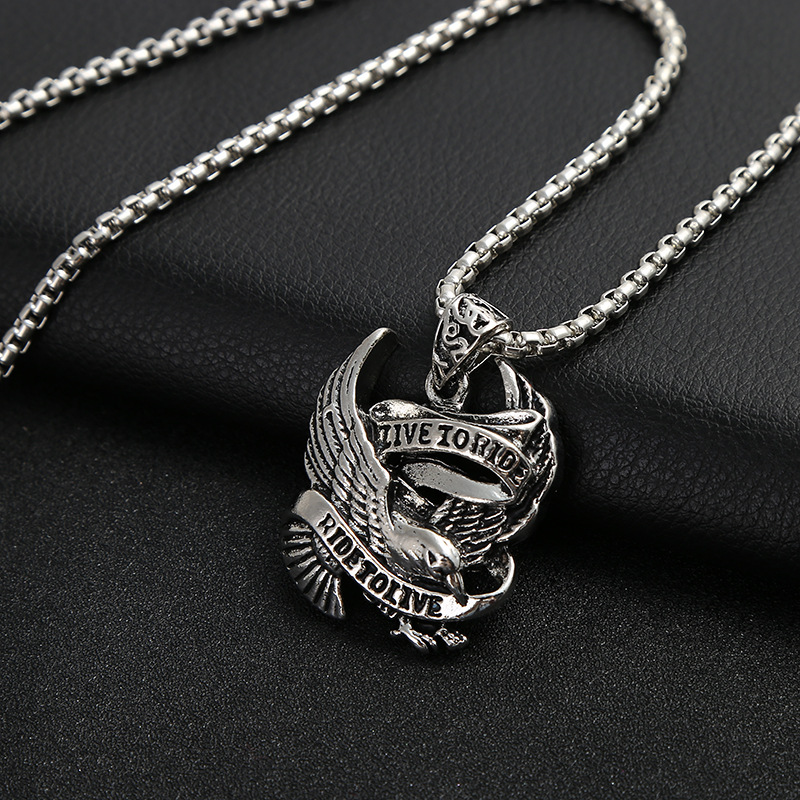 Hip hop jewelry necklace Japanese and Korean personality vintage men's necklace accessories hip-hop hang tag accessories a generation hair