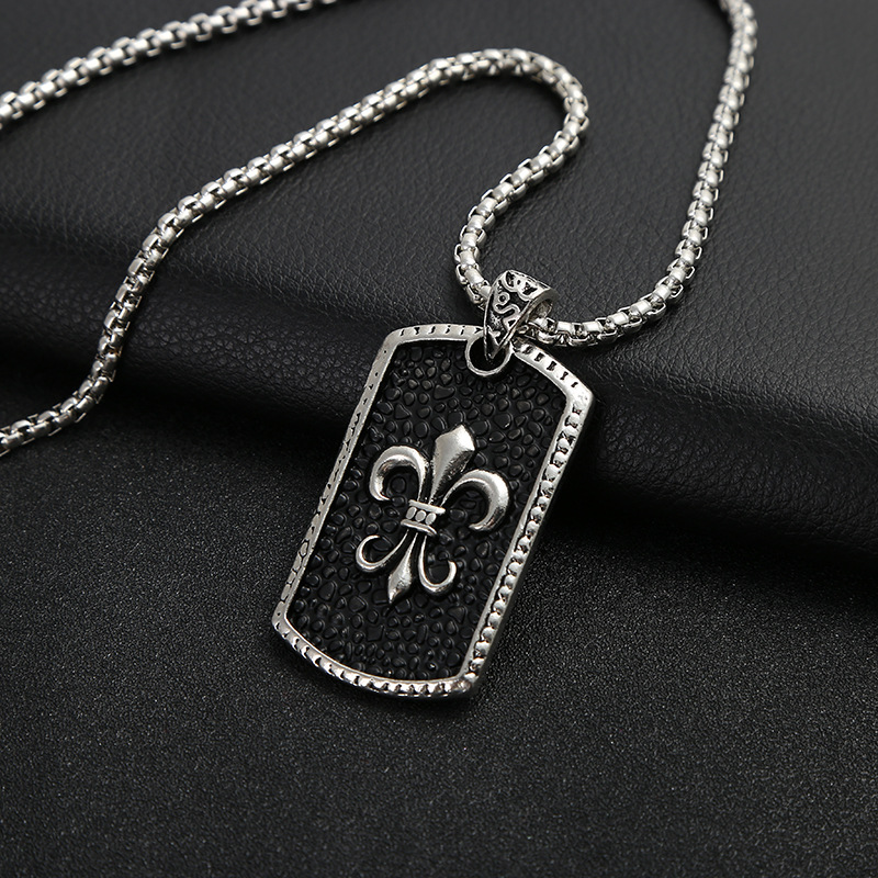 Hip hop jewelry necklace Japanese and Korean personality vintage men's necklace accessories hip-hop hang tag accessories a generation hair
