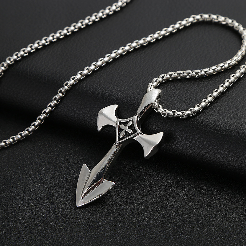 Hip hop jewelry necklace Japanese and Korean personality vintage men's necklace accessories hip-hop hang tag accessories a generation hair
