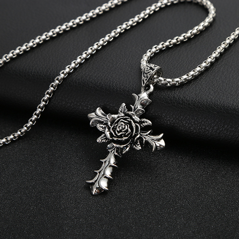 Hip hop jewelry necklace Japanese and Korean personality vintage men's necklace accessories hip-hop hang tag accessories a generation hair