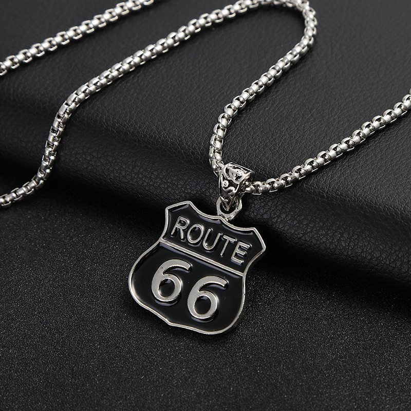 Hip hop jewelry necklace Japanese and Korean personality vintage men's necklace accessories hip-hop hang tag accessories a generation hair