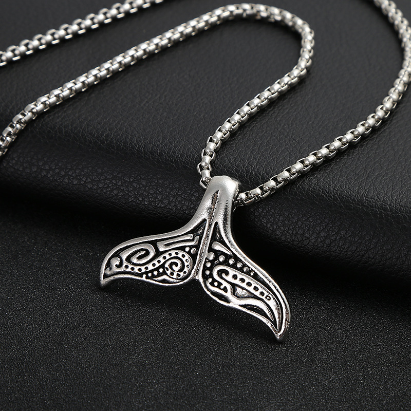 Hip hop jewelry necklace Japanese and Korean personality vintage men's necklace accessories hip-hop hang tag accessories a generation hair