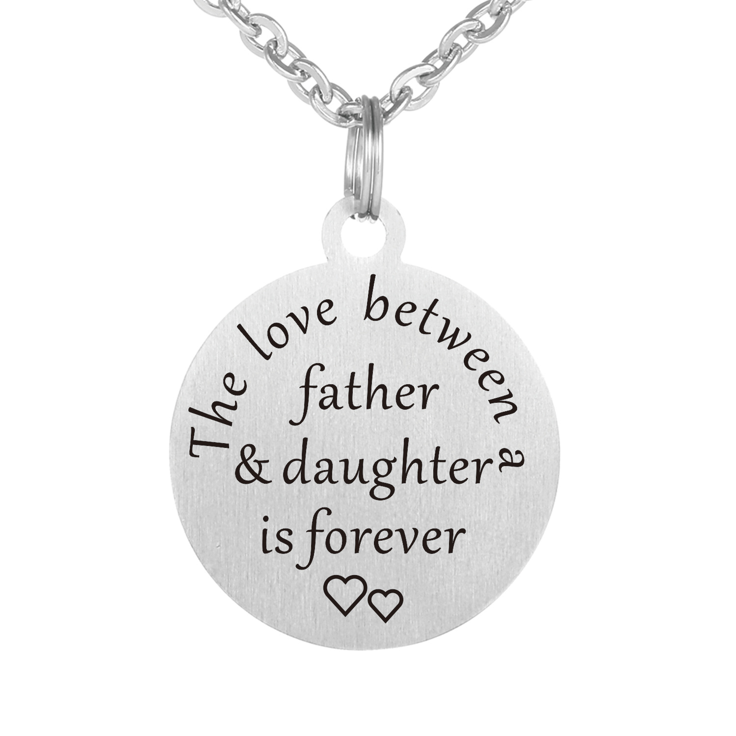 European and American Popular English Lettering Stainless Steel Pendant DIY Necklace Key Chain Hang Tag Set Wholesale Trendy Style