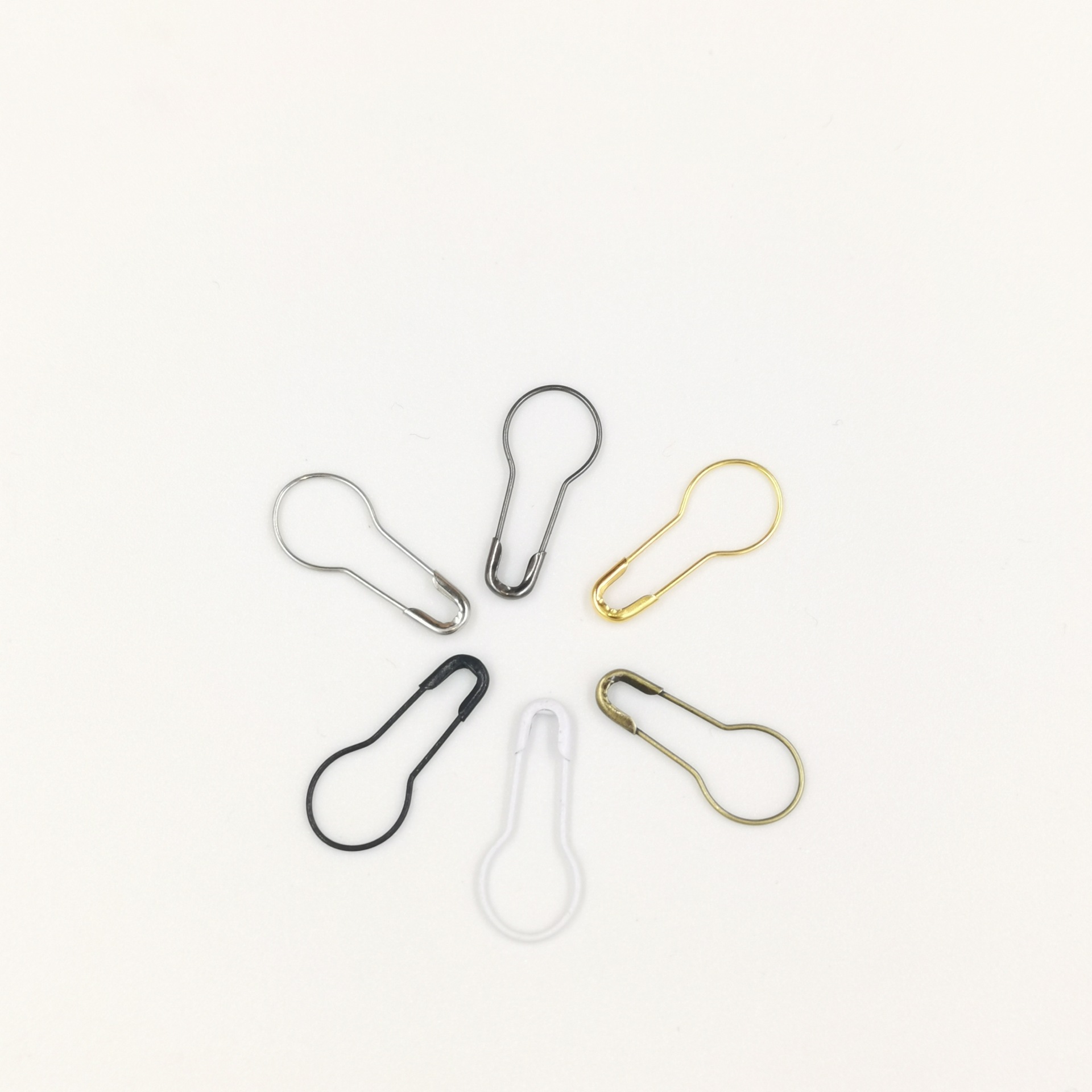 Spot Tag Hang Rope Pin Black White Metal Copper Iron Gourd Pin Clothing Label Safety Pin Factory Direct Supply Spot Tag Hang Rope Pin Black White Metal Copper Iron Gourd Pin Clothing Label Safety Pin Factory Direct Supply