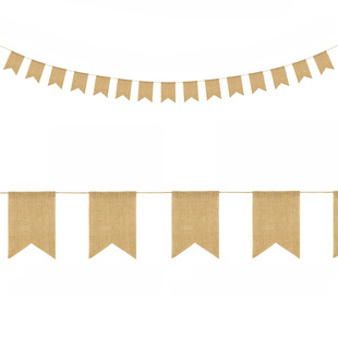 Factory Direct Sales Glitter Gold Silver Letter Hang Tag Latte Art Birthday Wedding Christmas Party Hanging Flag Hanging Flags