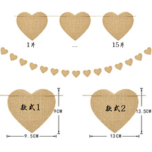 Factory Direct Sales Glitter Gold Silver Letter Hang Tag Latte Art Birthday Wedding Christmas Party Hanging Flag Hanging Flags
