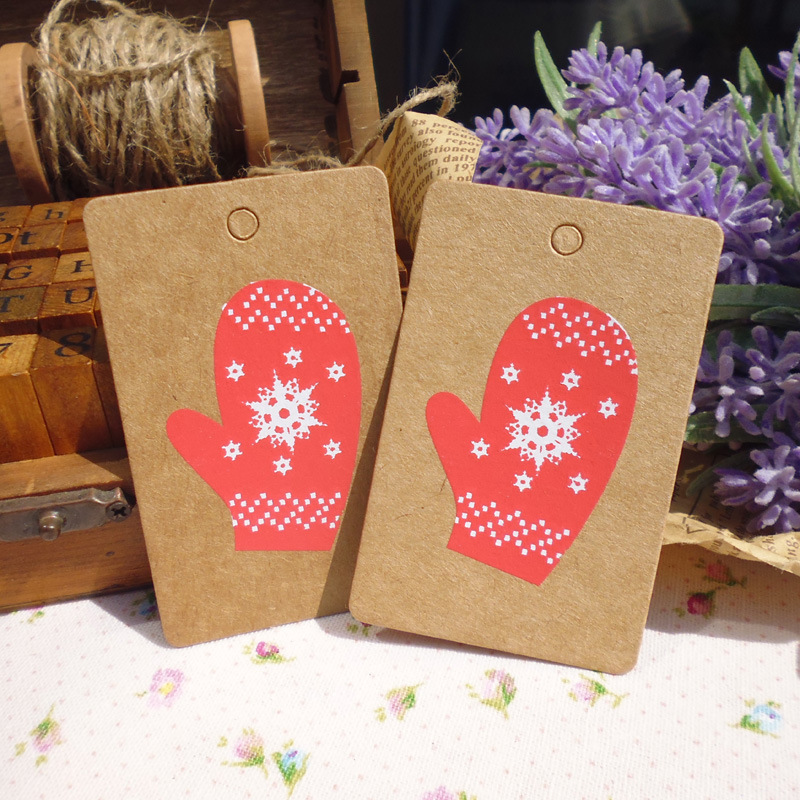 Christmas Hang Tag Set Amazon Hot Selling Kraftpaper Christmas Decoration Tag Christmas Tree Old Man Party Card