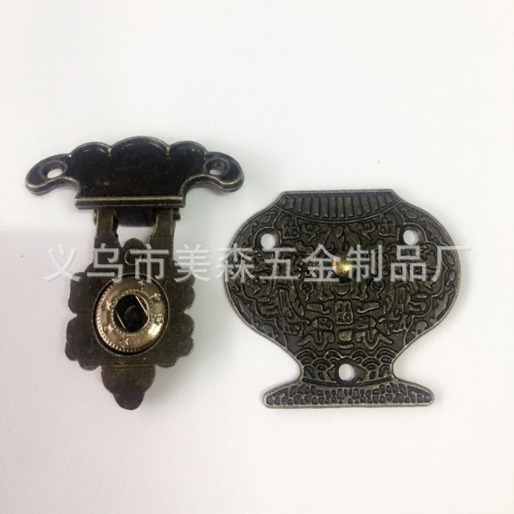 Factory Direct Sales Zinc Alloy Antique Camphorwood Box Lock Lock Airplane Case Lock Furniture Lock Wooden Box Lock
