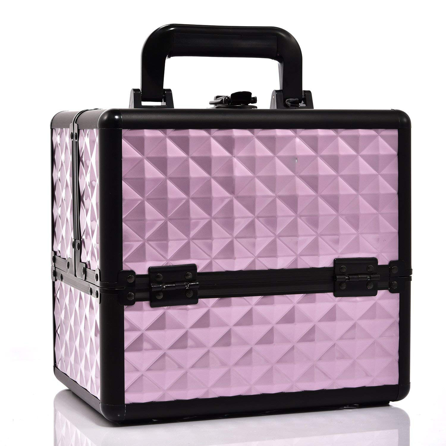 Customized professional manicure and beauty portable cosmetic case with lock multi-layer large-capacity cosmetic bag portable storage toolbox