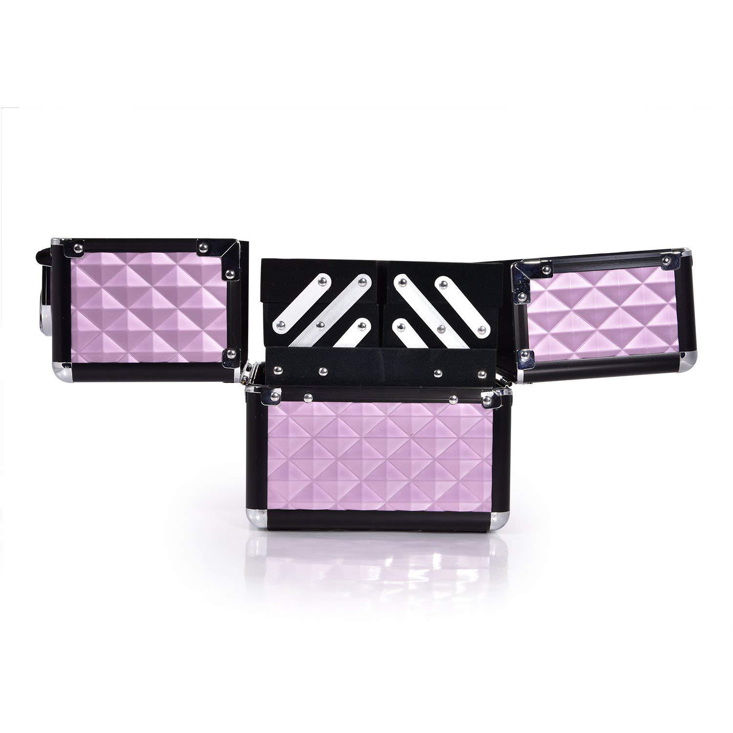 Customized professional manicure and beauty portable cosmetic case with lock multi-layer large-capacity cosmetic bag portable storage toolbox