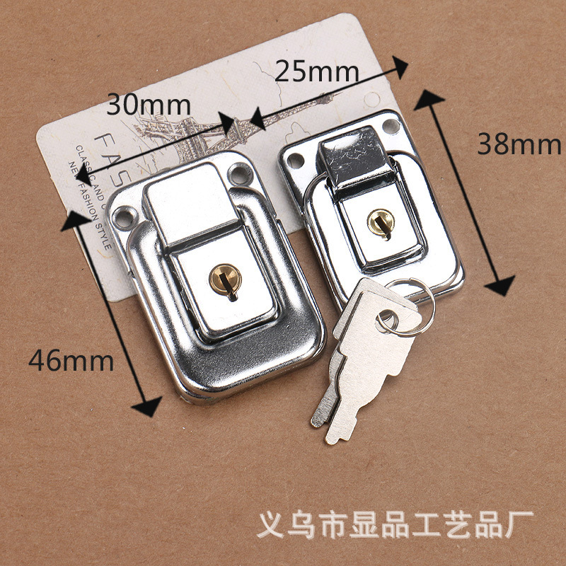 Toolbox Cosmetic Case with Key Lock Luggage Lock lv xiang suo Wooden Box Lock Catch for Gift Box