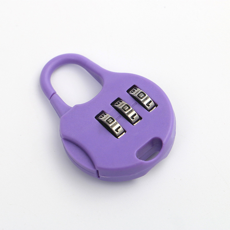 Plastic Padlock with Password Required Pencil Case Lock Luggage Bag Bag Mini Small Lock Household Drawer Lock
