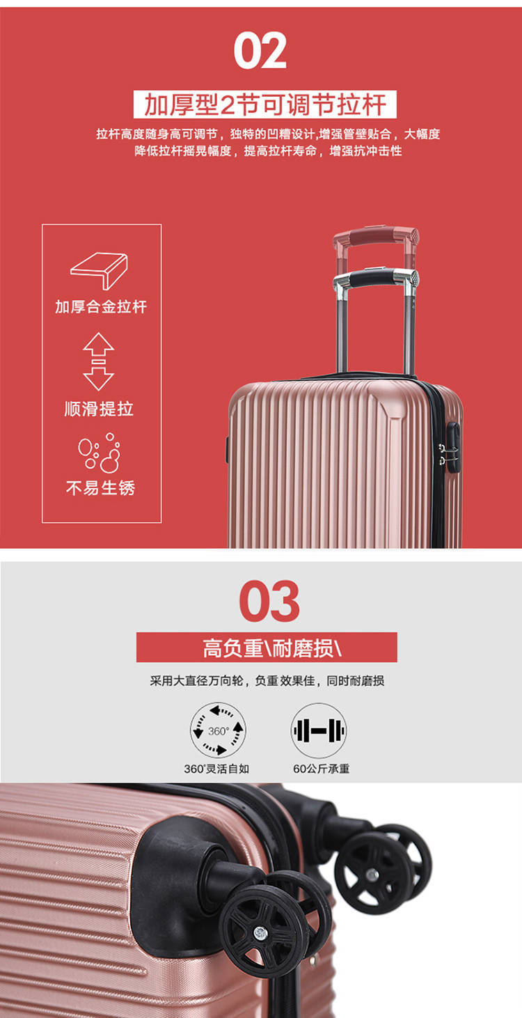 New Style Gift Trolley Case 20-Inch Password Lock Universal Wheel Male and Female Students Password Suitcase Luggage Suitcase