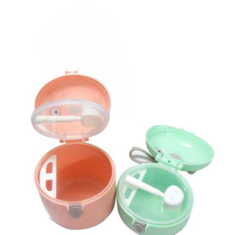 Baby Portable out Large Capacity Snack Box with Child Lock Milk Powder Spoon Milk Powder Box Sealed Rice Flour Separately Packed Case