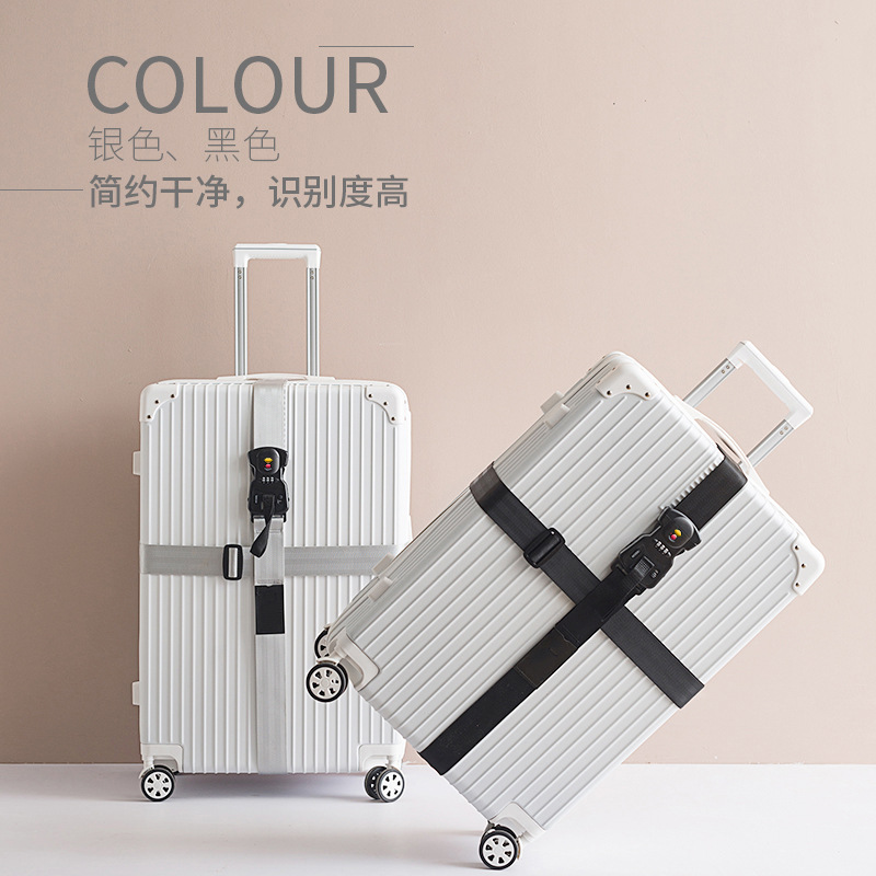 TSA Customs Code Lock Safety Belt Suitcase Band Trolley Case Packing Strap Luggage Strap
