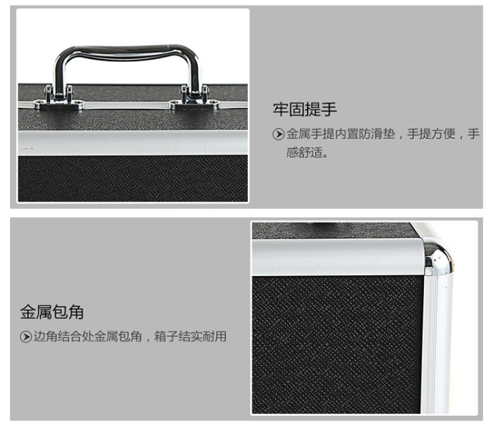 With a lock hand-made makeup make-up case nail box cosmetic case