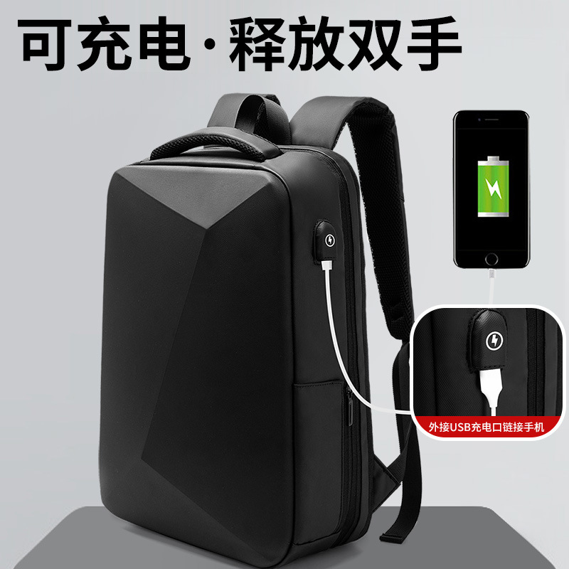 New Men's Backpack TSA Security Lock Backpack Business Travel Backpack Eva Hard Case Student Computer Backpack
