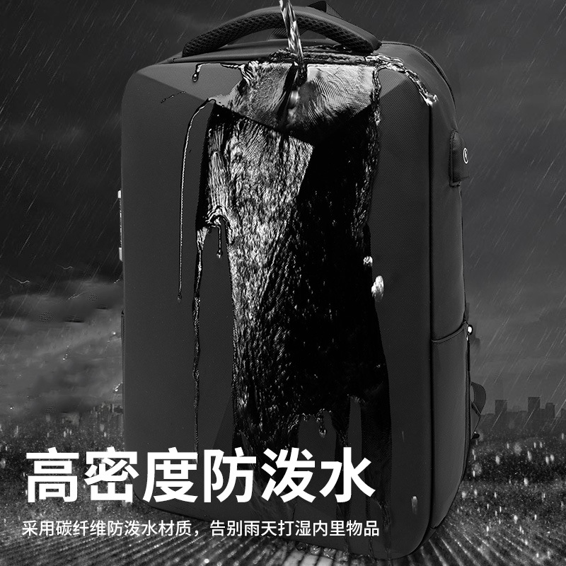 New Men's Backpack TSA Security Lock Backpack Business Travel Backpack Eva Hard Case Student Computer Backpack