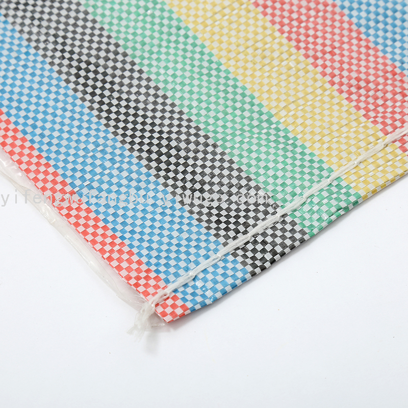 Color Stripes Woven Bag Packaging Woven Bag Can Be Customized Logo Woven Bag
