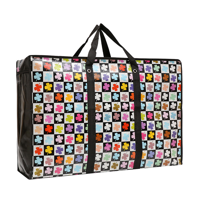 Oversized Storage Woven Bag Moving Quilt Packing Bag Extra Large Capacity Non-Woven Canvas Luggage Bag Thickened Quilt Shell