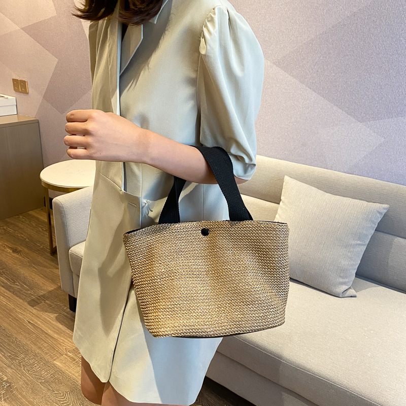 Seaside Summer Beach Bag Holiday Fashion Woven Bag Vintage Handbag Straw Bag