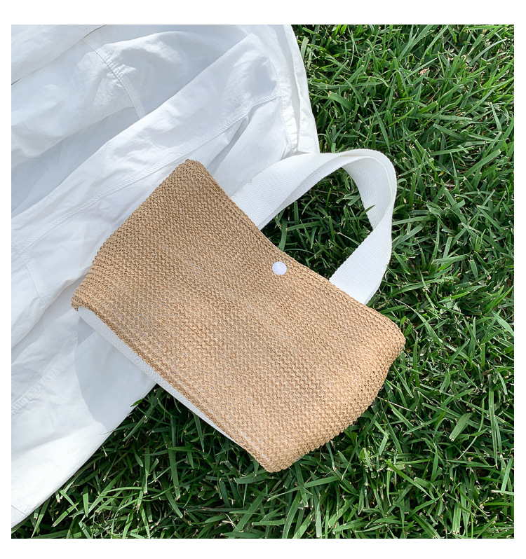 Seaside Summer Beach Bag Holiday Fashion Woven Bag Vintage Handbag Straw Bag