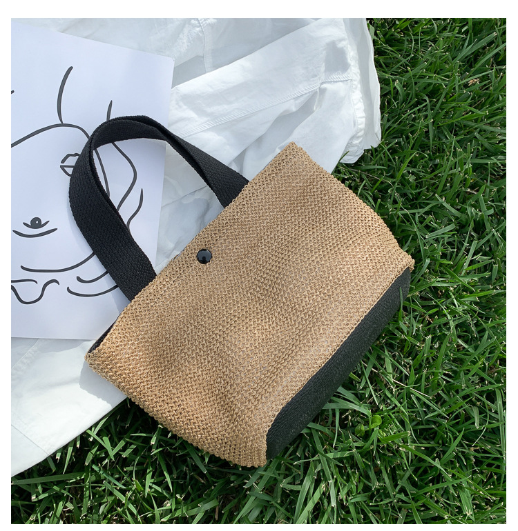 Seaside Summer Beach Bag Holiday Fashion Woven Bag Vintage Handbag Straw Bag
