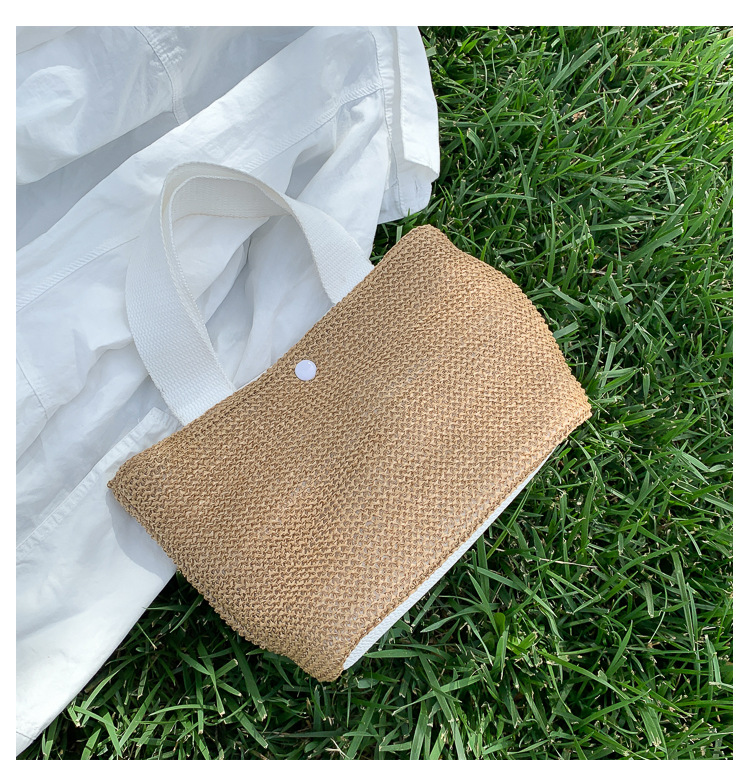 Seaside Summer Beach Bag Holiday Fashion Woven Bag Vintage Handbag Straw Bag