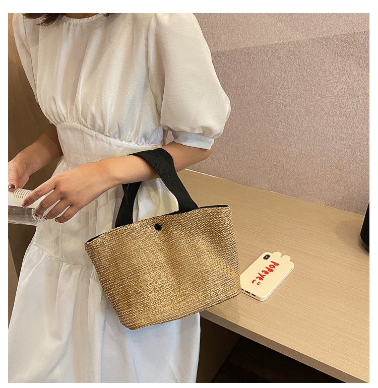 Seaside Summer Beach Bag Holiday Fashion Woven Bag Vintage Handbag Straw Bag