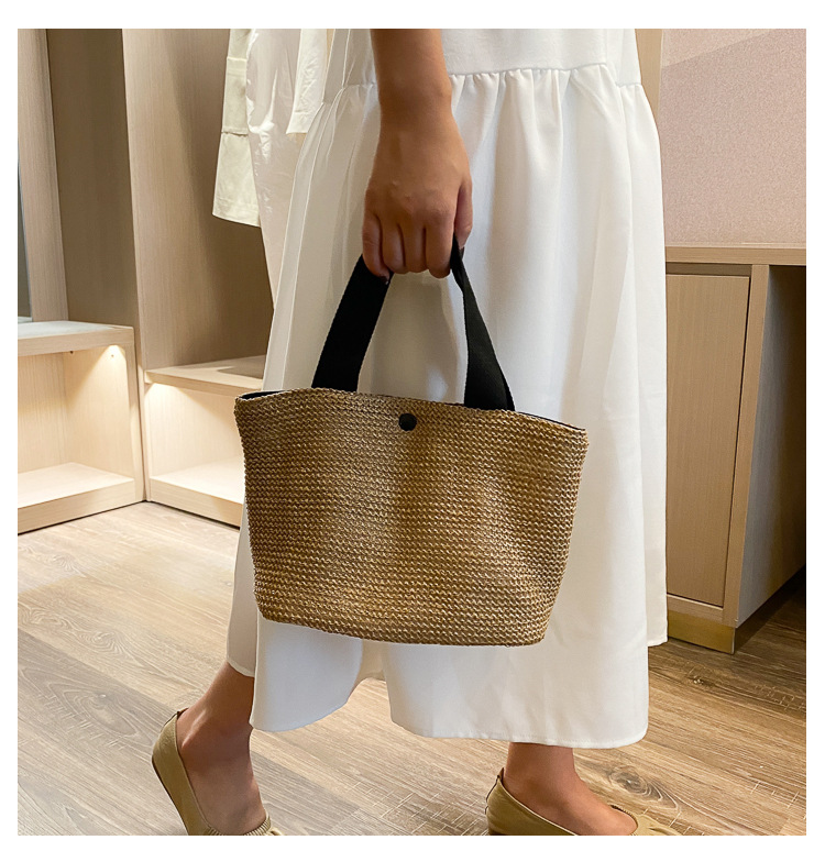 Seaside Summer Beach Bag Holiday Fashion Woven Bag Vintage Handbag Straw Bag
