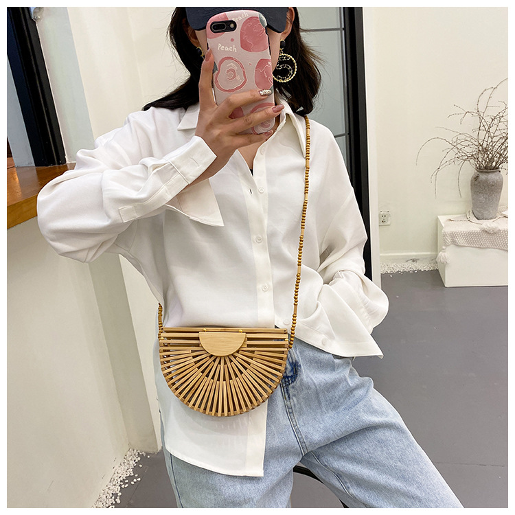 Internet Celebrity Woven Bag Female 2021 New Summer Little Fresh Girl Versatile Special-Interest Design Hollow out Beach Bag Tide Internet Celebrity Woven Bag Female 2021 New Summer Little Fresh Girl Versatile Special-Interest Design Hollow out Beach Bag Tide