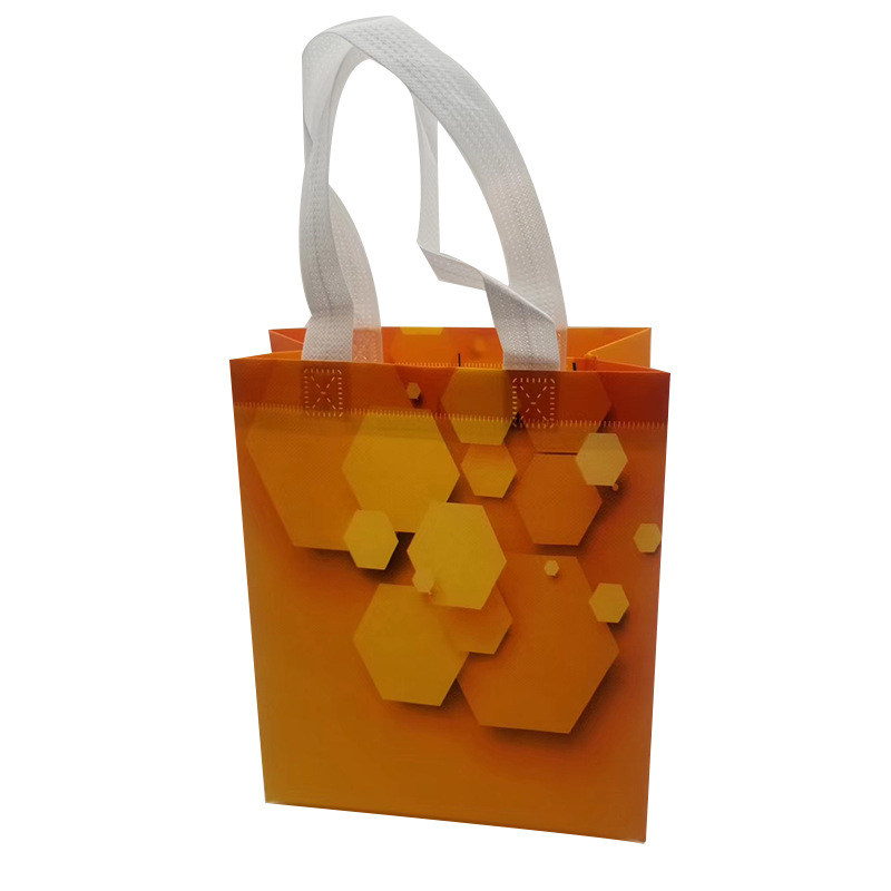 Factory Direct Sales Christmas Style One-Time Molding Slash Pockets Thicken Non-Woven Fabric Portable Universal Packing Woven Bag