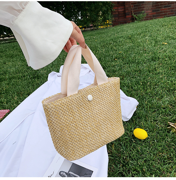 Women's Woven Bag 2021 New Han Han Simple Ladies Shopping Bag Street Trendy Hand-Carrying Bag Night Market Stall Supply Women's Woven Bag 2021 New Han Han Simple Ladies Shopping Bag Street Trendy Hand-Carrying Bag Night Market Stall Supply