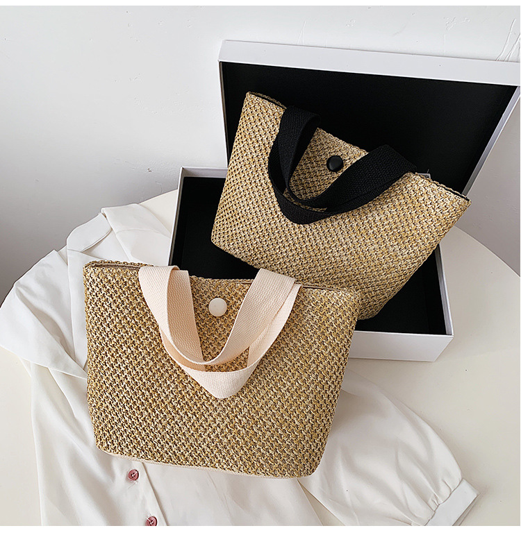 Women's Woven Bag 2021 New Han Han Simple Ladies Shopping Bag Street Trendy Hand-Carrying Bag Night Market Stall Supply Women's Woven Bag 2021 New Han Han Simple Ladies Shopping Bag Street Trendy Hand-Carrying Bag Night Market Stall Supply