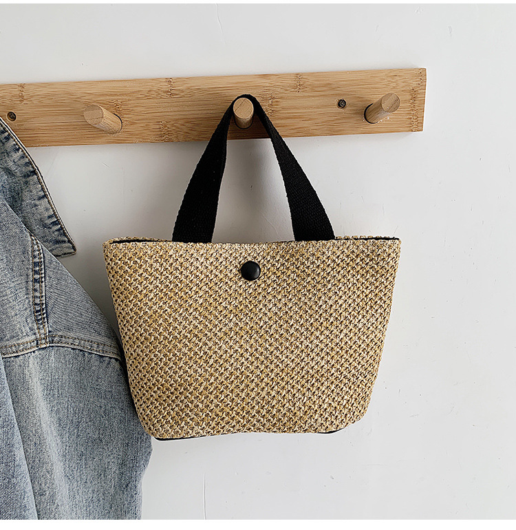 Women's Woven Bag 2021 New Han Han Simple Ladies Shopping Bag Street Trendy Hand-Carrying Bag Night Market Stall Supply Women's Woven Bag 2021 New Han Han Simple Ladies Shopping Bag Street Trendy Hand-Carrying Bag Night Market Stall Supply
