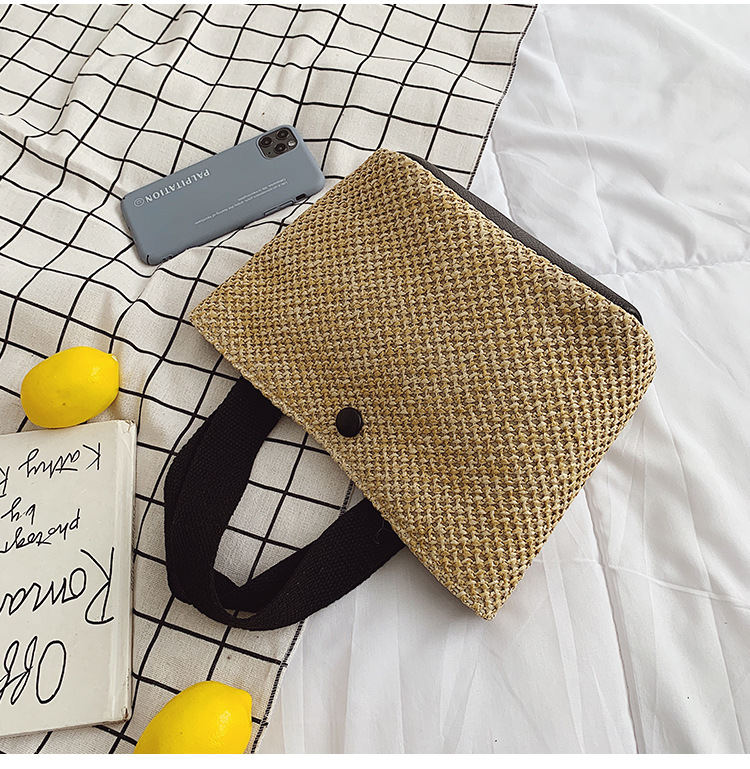 Women's Woven Bag 2021 New Han Han Simple Ladies Shopping Bag Street Trendy Hand-Carrying Bag Night Market Stall Supply Women's Woven Bag 2021 New Han Han Simple Ladies Shopping Bag Street Trendy Hand-Carrying Bag Night Market Stall Supply