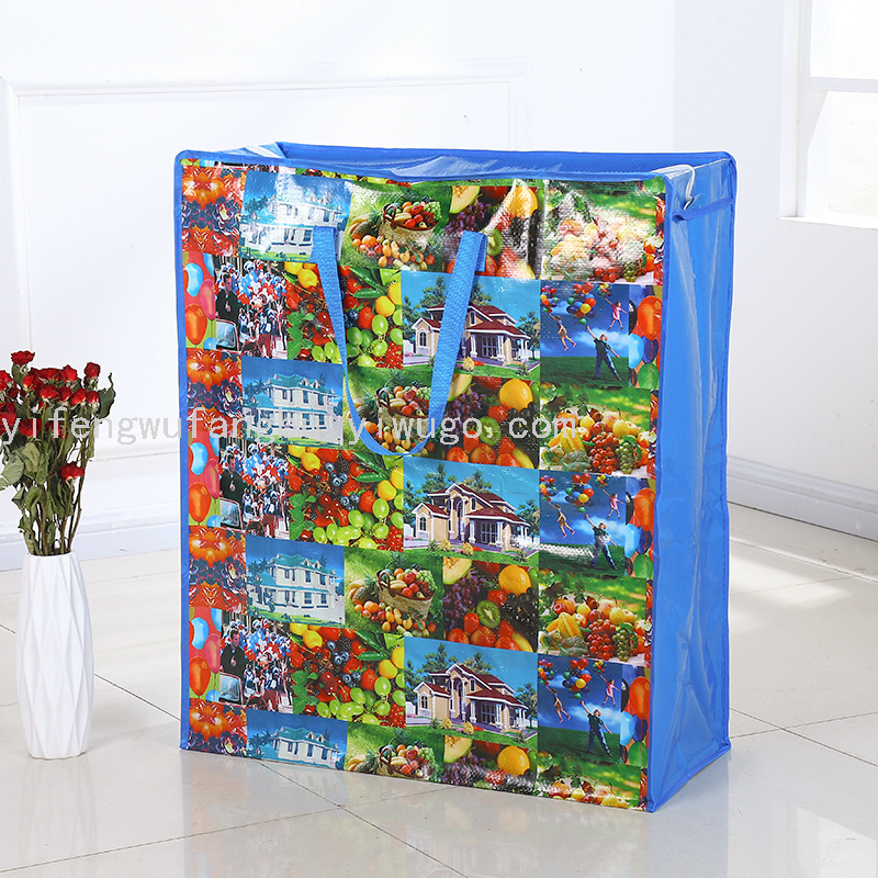 New Printed Woven Bag Handbag Moving Bag Shopping Bag
