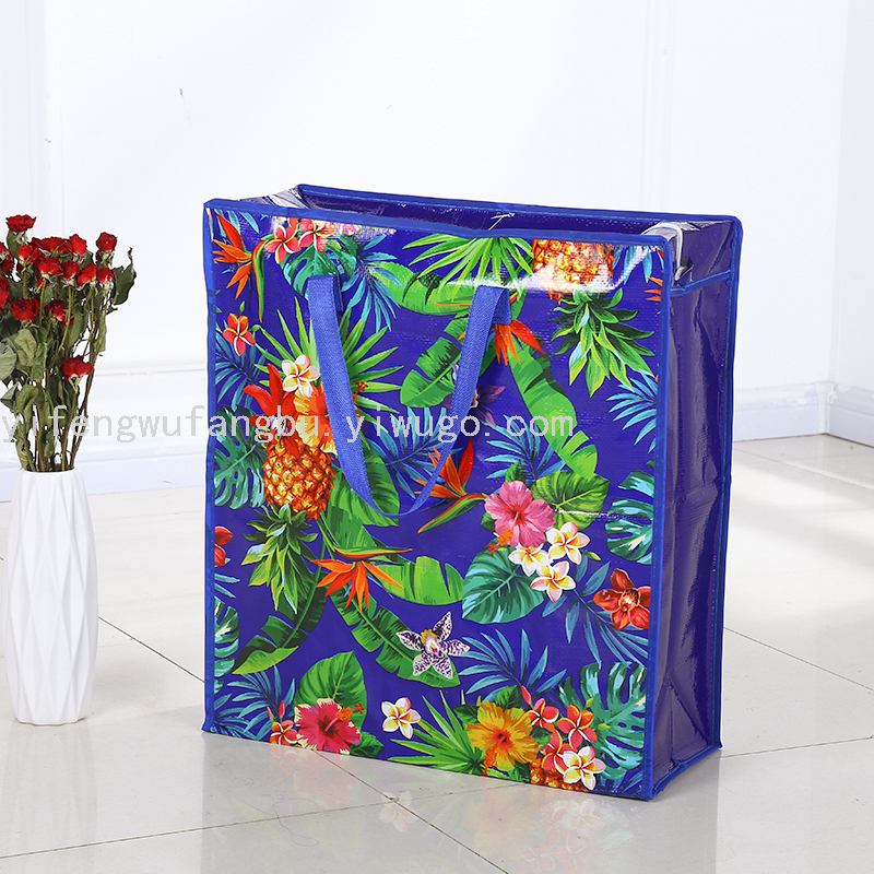 New Printed Woven Bag Handbag Moving Bag Shopping Bag