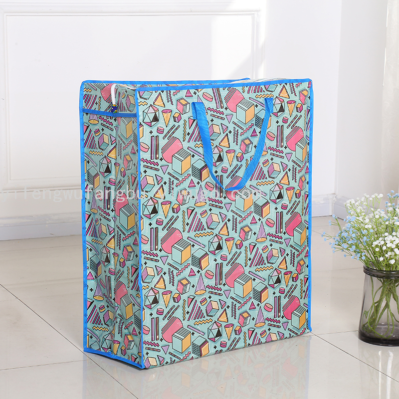 New Printed Woven Bag Handbag Moving Bag Shopping Bag