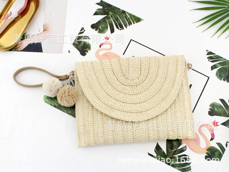 One Piece Dropshipping New Ball Clutch Shoulder Crossbody Paper Defense Straw Bag Casual Woven Bag Women's Bag One Piece Dropshipping New Ball Clutch Shoulder Crossbody Paper Defense Straw Bag Casual Woven Bag Women's Bag